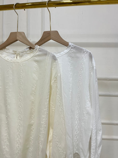 Summer Comfy Embroidered Cotton Tops